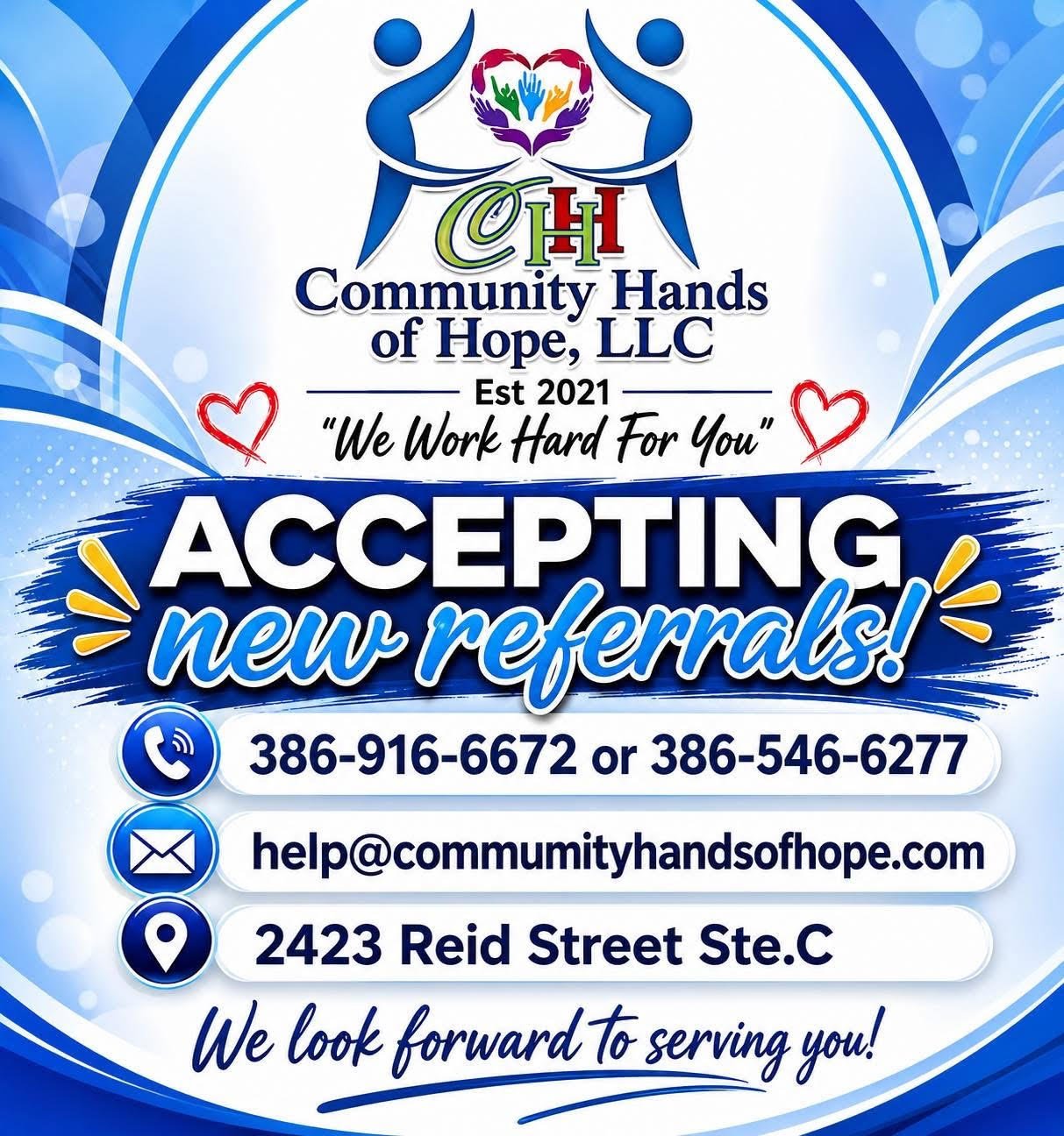 Community Hands of Hope — Accepting New Referrals